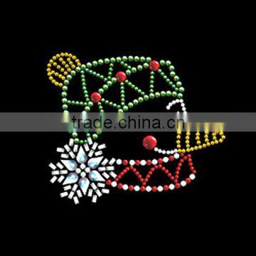 snowman hotfix rhinestone heat transfer