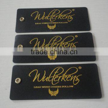 China Custom Gold Stamping Logo of Jeans Hang Tag photo-3