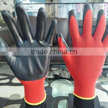13gauge Polyster With Nitrile Coating Hand Gloves Work photo-2