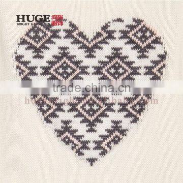 Intarsia-Knit Embellished Graphic Girls Winter Sweater photo-2