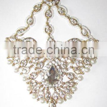 JHOOMAR JHUMAR Side Passa TIKA PEARL Crystal Hair Accessory photo-2