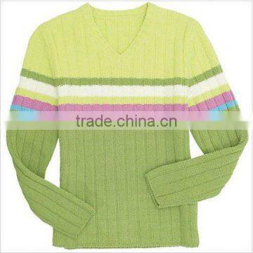 Women's Plush V-Neck Knitted Sweater