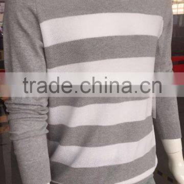 ms035 stripe sweater knitting pattern pullovers men sweater