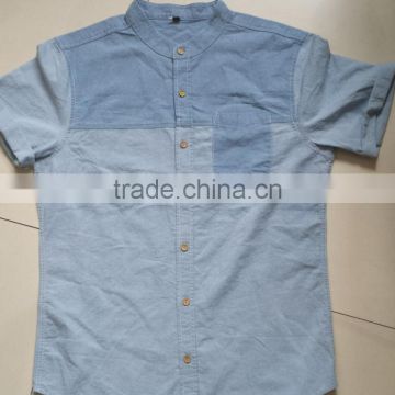 mens denim shirt , 100% cotton , all over printed 1682