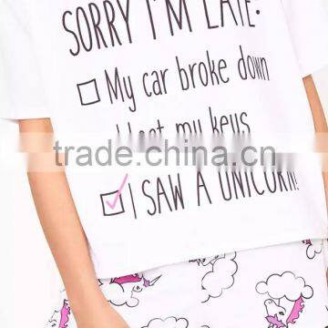 Women Summer Sleepwear Wholesale Custom Design Short Pajamas Baggy Soft Pyjama Set With Private Brand photo-6