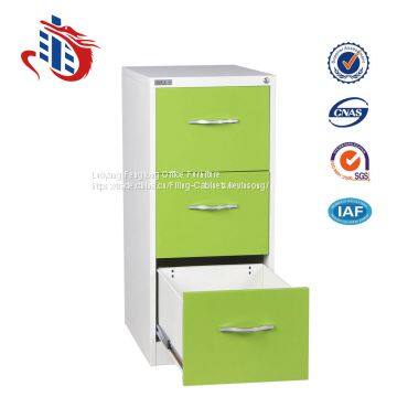 China Manufacturer 3 Drawers Office Steel Filing Cabinet photo-4
