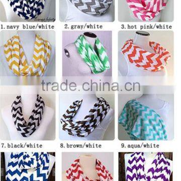 New Arrival Multicolor Chevron Infinity Scarf