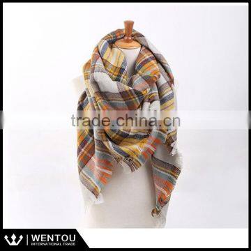 Wholesale Oversized Plaid Tartan Blanket Scarf photo-4