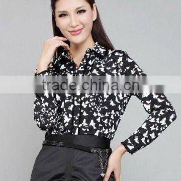 European Fashion Women Chiffon Blouses Garment
