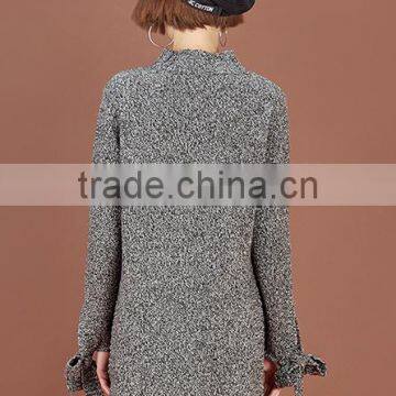 Ladies Latest Fashion High Quality Long Chunky Organic Wool Sweaters With Wholesael Price photo-3