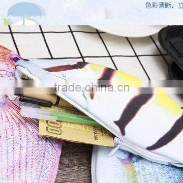 Creative Novel Zipper Simulated Fish Shaped Pencil Bag Case photo-4