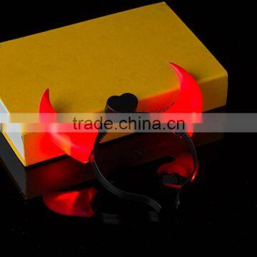 Halloween Party Colorful Led Hair Band Lashing ox Horns Hair Band photo-4