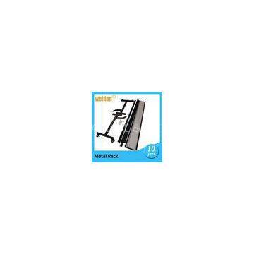 Black Powder Coated Board Cutter Stand Feet Display Brackets with Wheels BY CNC