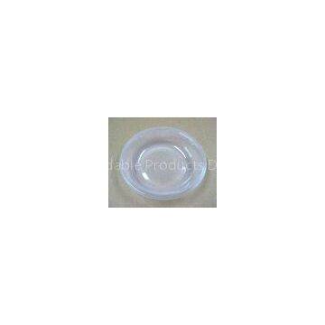 Round Clear Disposable Salad Bowls , Disposable Plastic Saucers