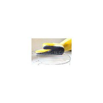 Black Cleaning Latex Gloves and sponge household scouring pad