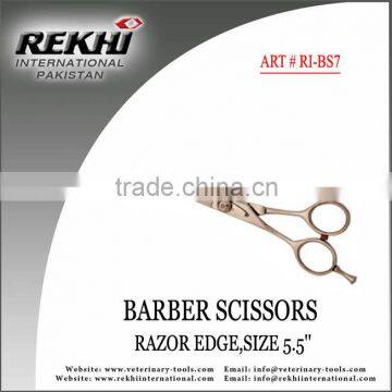 Pakistan Barber Scissors Razor Edge,SIZE 5.5'',Peluqueria Tijeras Razor Edge,beauty scissors,beauty instruments