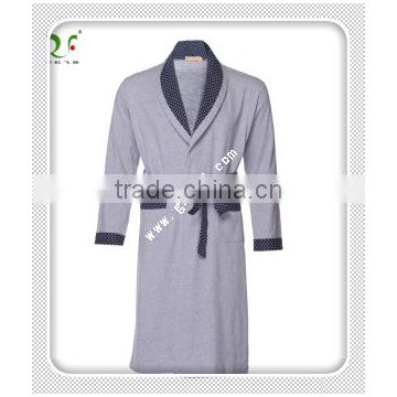 100% cotton kimono collar mens robe