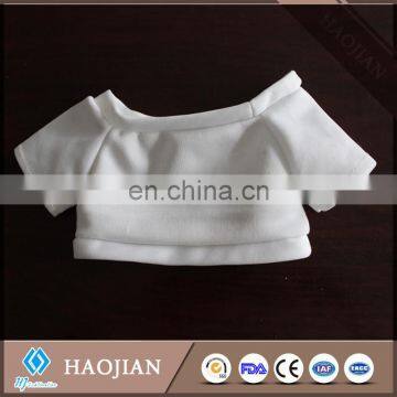 plain sublimation polyester T-shirts for toys mini t-shirts 100% polyester t-shirt for bears