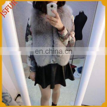 2016 Newest Short Style Thick Fur Fox Fur Free Size Waistcoat