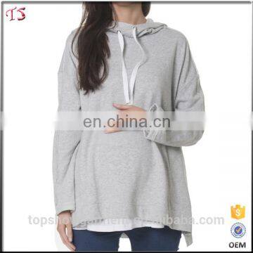 Maternity clothes oversized high quality hoodie with side pockets