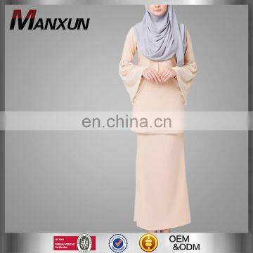 Islamic Women Dress Made In China Arabic Kaftan Fashion Simple Dress Malaysia Baju Kurung