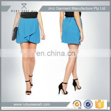 front wrapped ladies sexy fashion pencil short skirt hot selling customized summer tight skirt