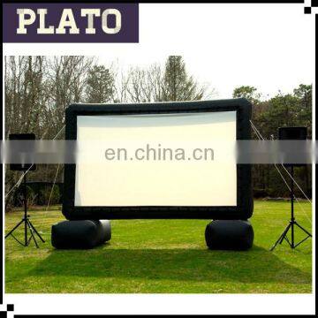 Two Stand Large Cinema Screen Custom Inflatable Movie Screen for sale