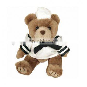 5inch custom mini teddy bear with sailor suit for promotion gift