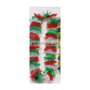 Sport event cheering tool hawaiian kukui ribbon necklace lei