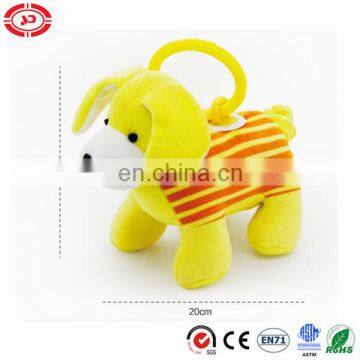 Yellow stuffed cute plush dog baby music toy for gift