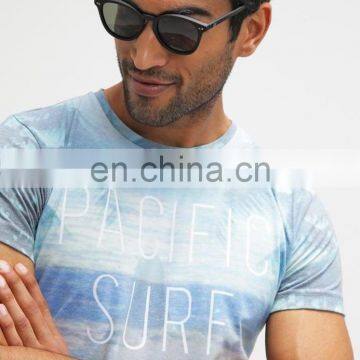 New Men Shorts Sleeve Cotton Polyester Muliticolor Print t Shirts Guangzhou Factory photo-4