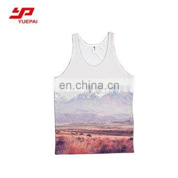 wholesale custom blank sport sublimation bodybuilding men tank tops