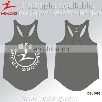 Cheap Sublimation Sport Gym Training Vest Shirt
