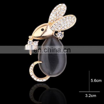 china wholesale Fashion korean crystal rhinestone brooches for dresses MB-0020