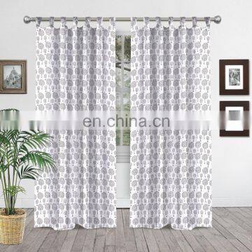 Indian Handmade Hand-Block Printed Cotton Boho Window Curtains Home Decor Balcony