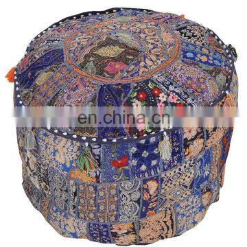 Round Shape Vintage Ottomans, Footstools & Poufs Online Shop