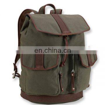 Heavy duty canvas backpack bag in guangzhou