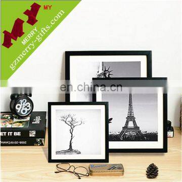 Factory price eco friendly wood black photo frame