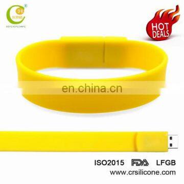 Bulk Waterproof Custom Silicone Usb Flash Drive Wristband photo-6