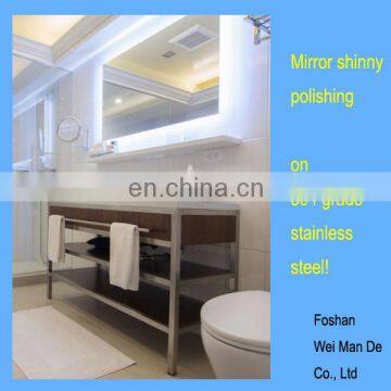 Hotel and Inn Bathroom Stainless Steel Vanity Consoles photo-3