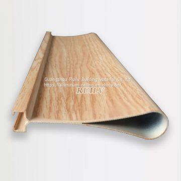 Water Drop Aluminum Ceiling for Station/ Wooden Grain Aluminum Linear Ceiling/Perforated Aluminum Linear Ceiling photo-3
