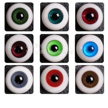 Frida high quality colorful fixed eyes for 18 inch vinyl doll