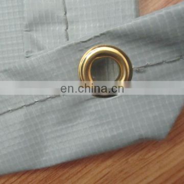 pvc laminated tarpaulin tarp cover, brass eyelet,sewing style