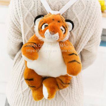 Customized Cartoon Pose Plush Doll Shoulder Bags /Backpack With Animals