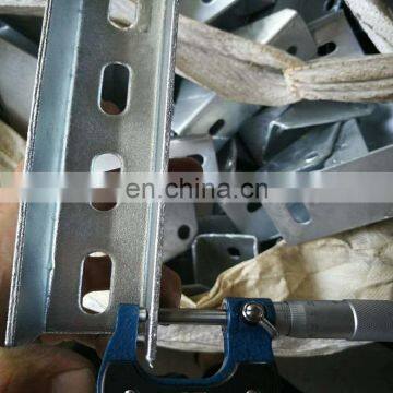 Galvanized Non Slotted / Not Perforated Strut Steel c Channel photo-4