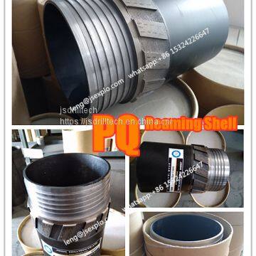 PQ reaming shell, impregnated diamond core drill bits & reamers, exploration drilling, rock coring, geotechnical drilling reaming shells