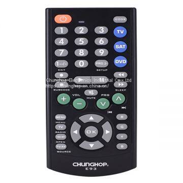 E93 TV SAT DVD 3 in 1 Big Panel Universal Remote Control TV