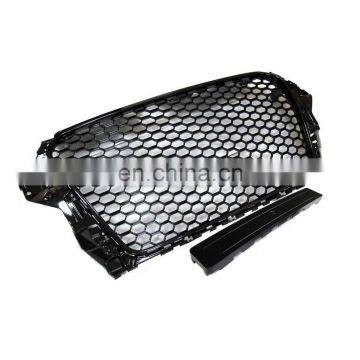 Front Bumper Grille Center Honeycomb Mesh Grill for Audi A3 S3 8V RS3 2014-2016 photo-3
