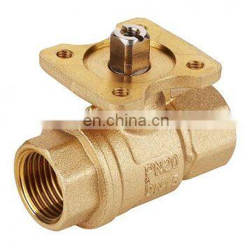 GOGO PN20 brass valve 2 way ball valve for HVAC system DN15/DN20/DN25