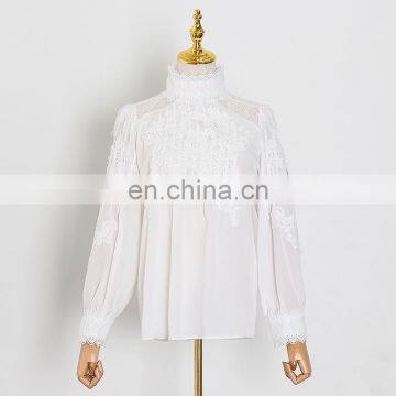 Clothing New Fashion European Women Shirt Casual Top Blouse Cotton Spring